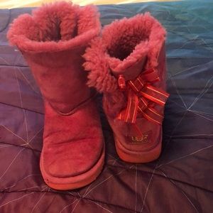 UGG pink bow boots